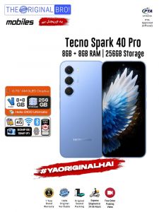 Tecno Spark 40 Pro - 8GB RAM - 256GB Storage - Easy Monthly Installments - PTA Approved - 1 Year Official Warranty - The Original Bro Mobiles - TOB70